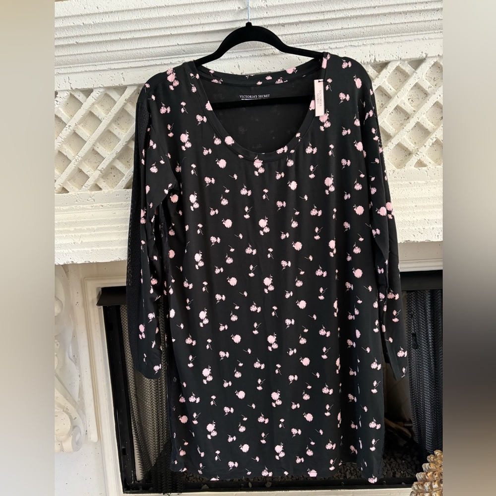 Victoria’s Secret Floral Night Gown
with sheer panels - NWT